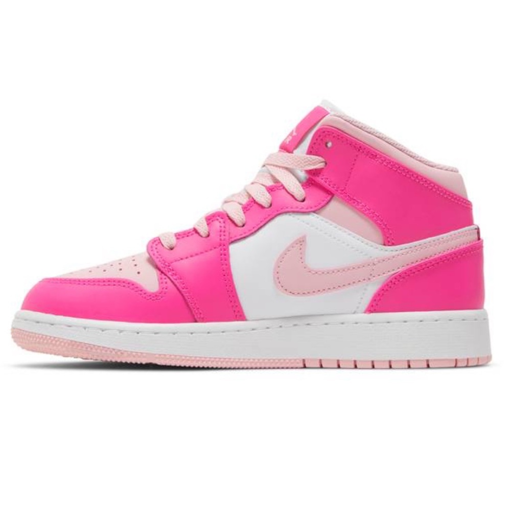 Nike mid fierce dunk Barbie pink hot pink shoes sneakers kids 7 Womans 9 - Picture 5 of 7